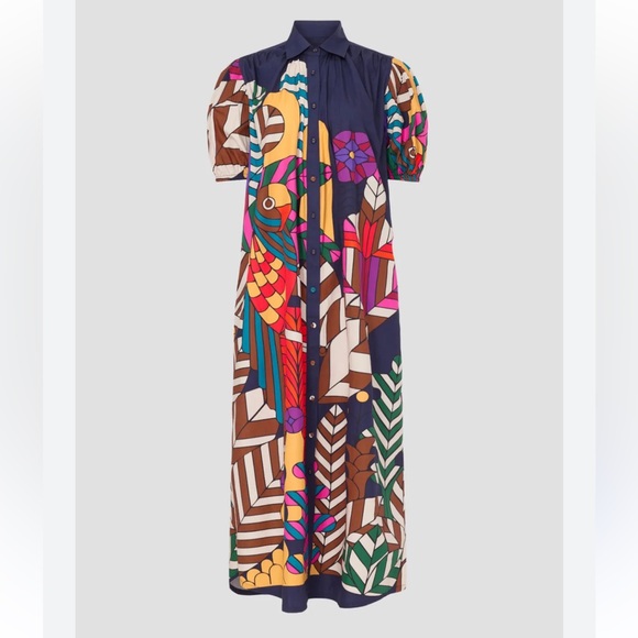 CAROLINA K Dresses & Skirts - CAROLINA K valerie pleated kaftan dress in tropix